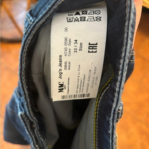 MAC JEANS-MEN'S JOG N JEANS 0590-00-0994L | H743 DARK BLUE AUTHENTIC Size 33/34 - Picture 5 of 5